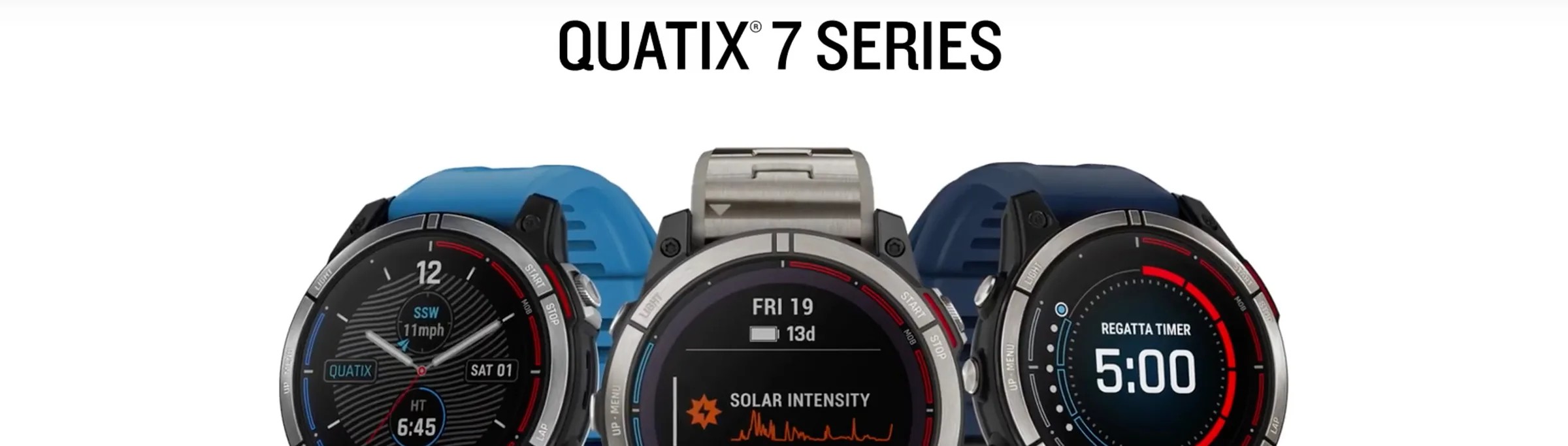 Zegarek Garmin Quatix 7 w kolorze czarnym, idealny dla miłośników sportów wodnych i outdoorowych.