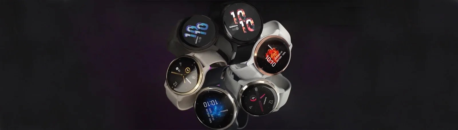 Zegarek Garmin Venu 2S w srebrnej stalowej obudowie z szarym kopertą, idealny do aktywności.