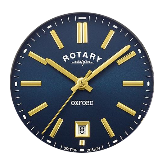 Granatowa tarcza zegarka Rotary Oxford LB05521/05