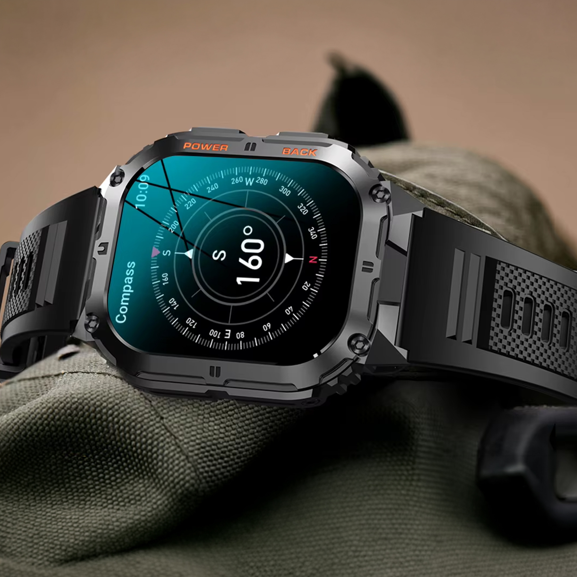 Funkcja wbudowanego kompasu w nowym smartwatchu Hagen HC97