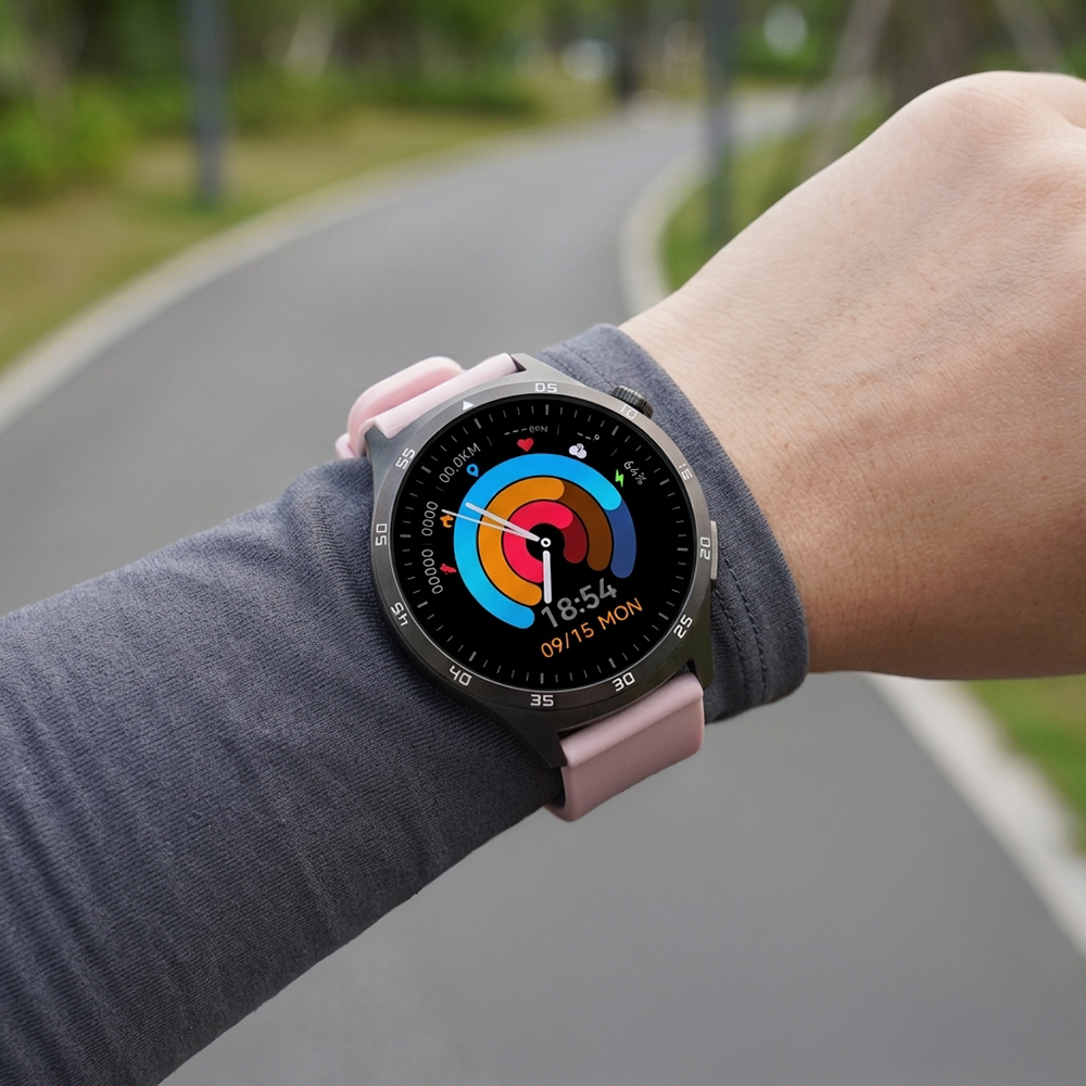 Smartwatch Hagen HB27 w trybie sportowym z funckją śledzenia ruchu i danych