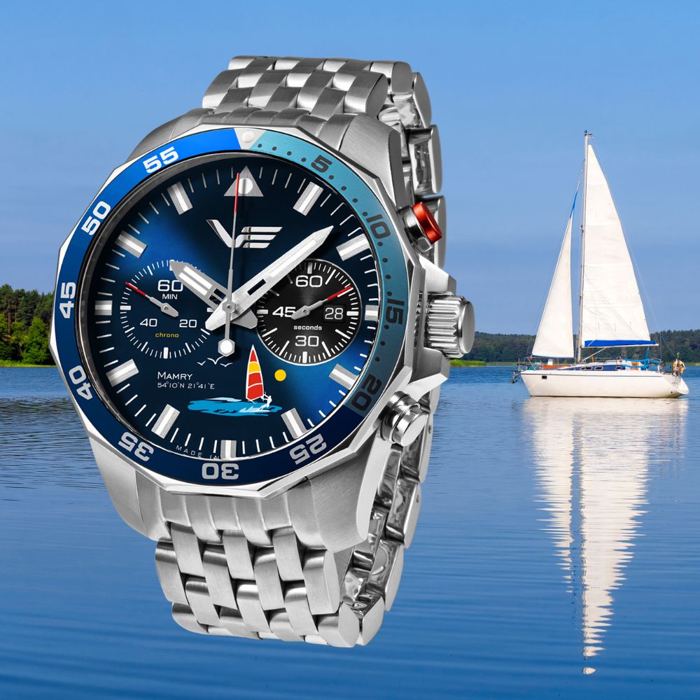 Zintegrowana z kopertą bransoleta modelu Vostok Europe Jezioro Mamry 6S21-225A468B