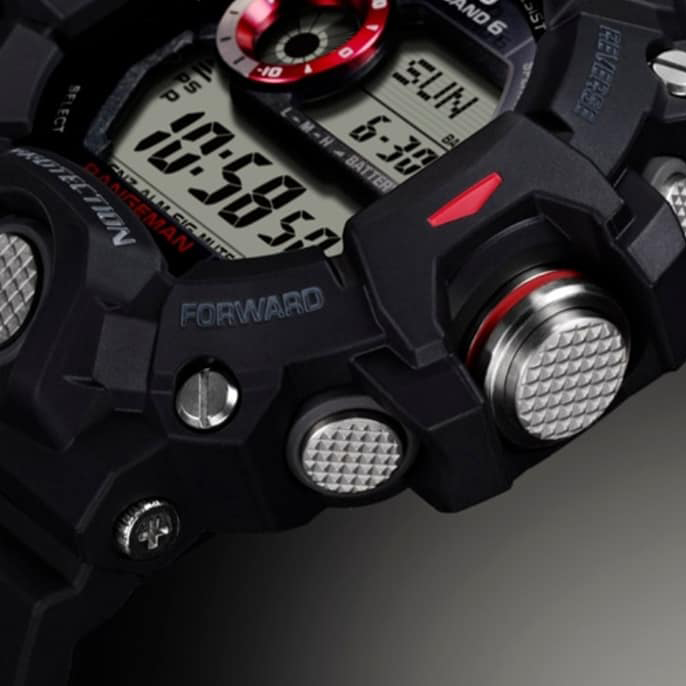 Koperta o wytrzymałej konstrukcji w zegarku G-SHOCK Casio RANGEMAN GW-9400-1ER