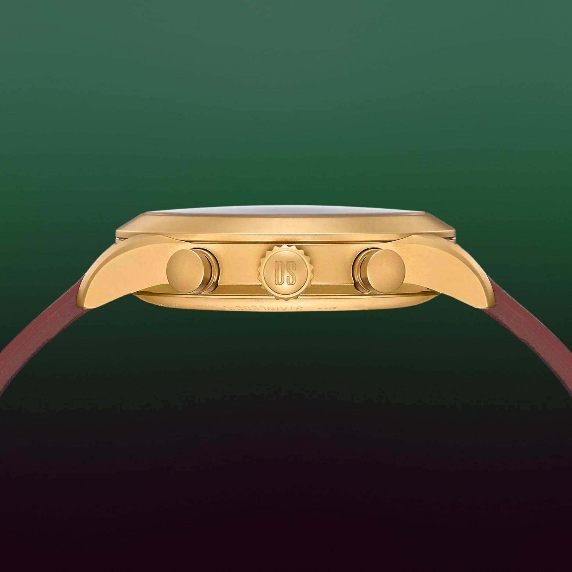 Koperta stalowa pokryta złotą powłoką PVD w zegarku Certina DS Pilot 43mm C024.617.36.092.00 