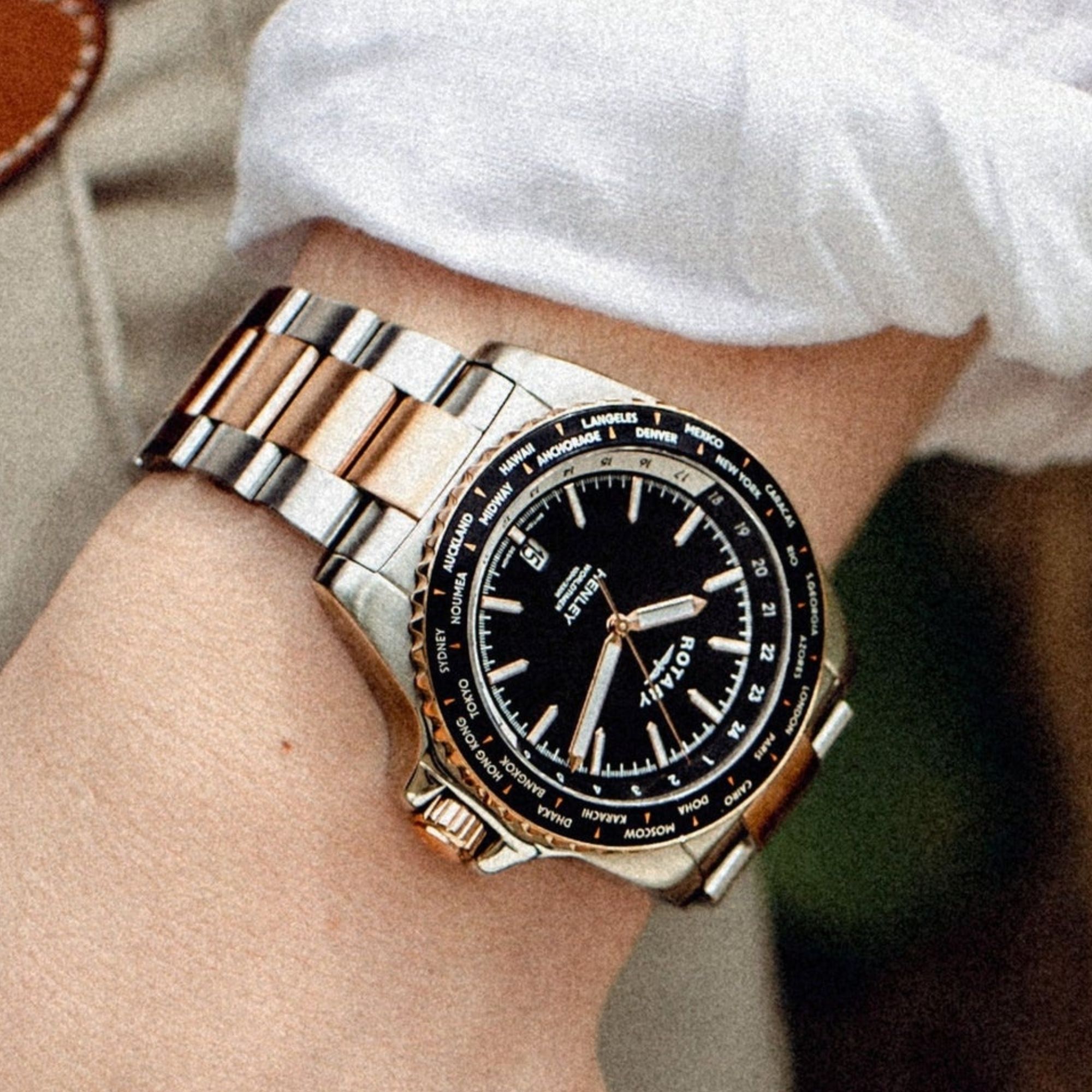 Koperta zegarka Rotary Henley Worldtimer GB05372/04