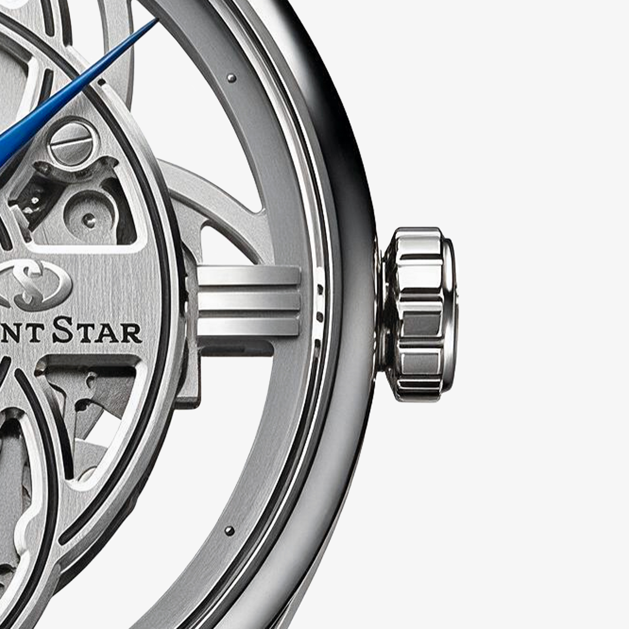 Srebrna koronka zegarka Orient Star Skeleton Limited Edition