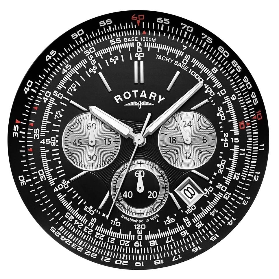 Liczniki chronografu zegarka Rotary RGS00100/04