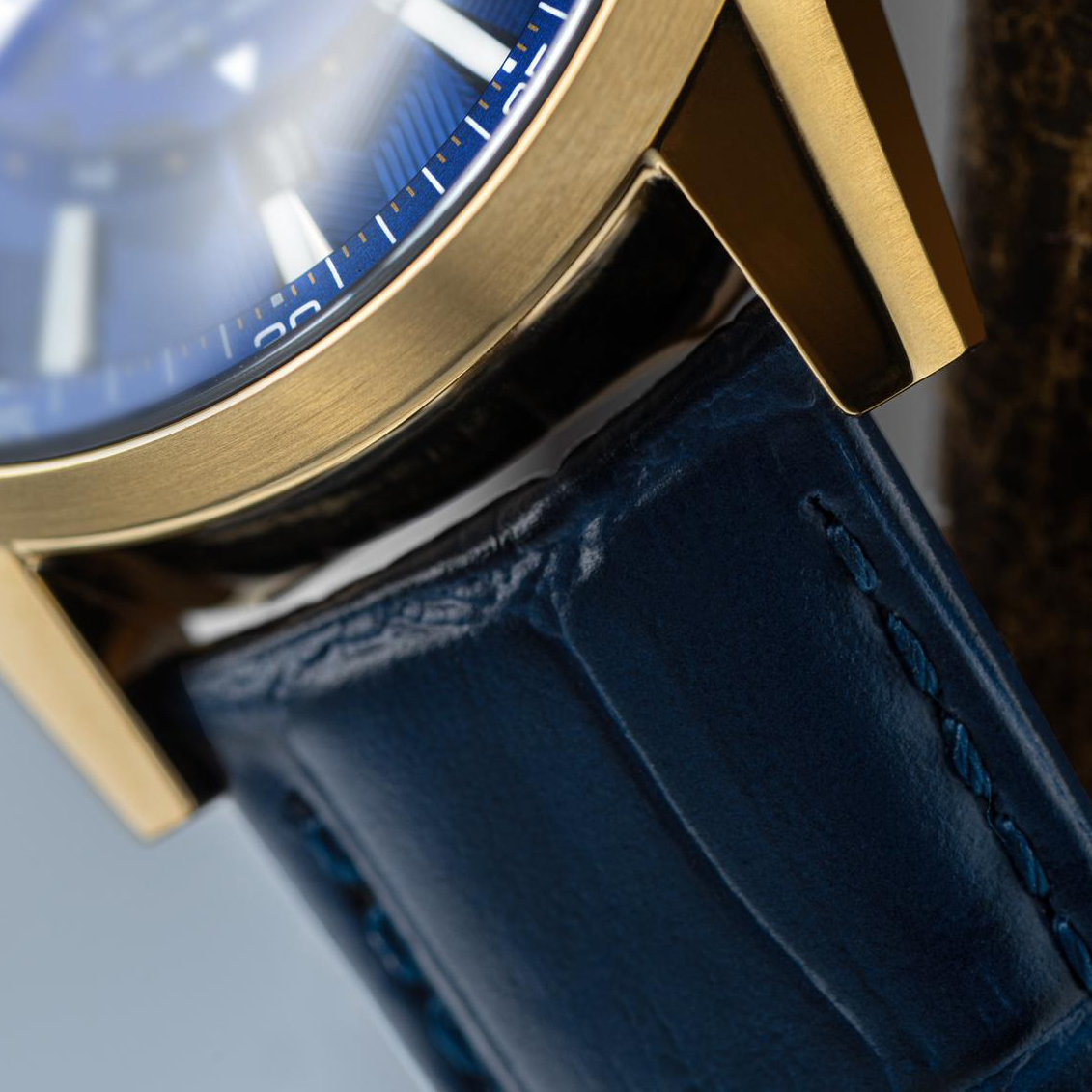 Niebieski pasek Vostok Europe Limousine Automatic GMT NH34-561B786