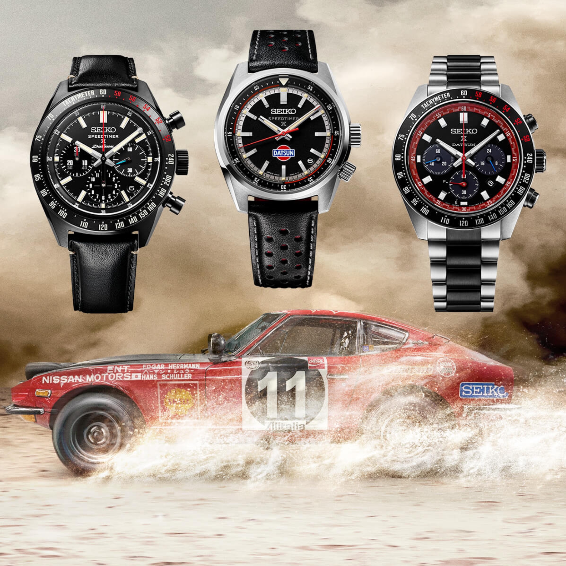 Nowa kolekcja zegarków Seiko Speedtimer z kolaboracją Datsun Nissan