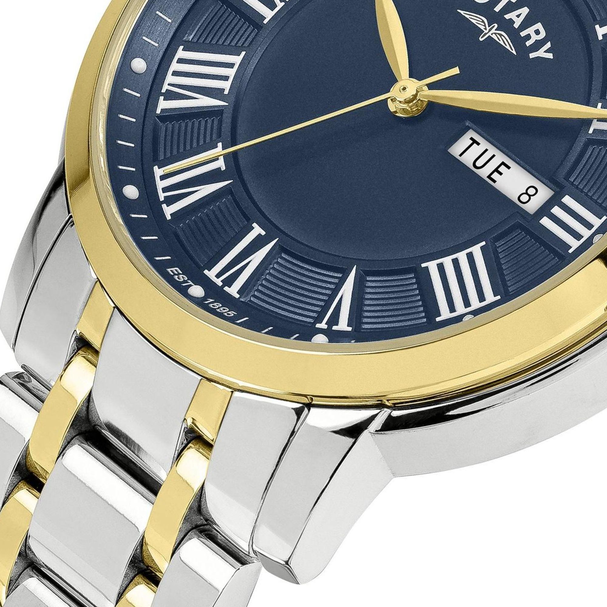 Okno day-date zegarka Rotary RGB10021/05