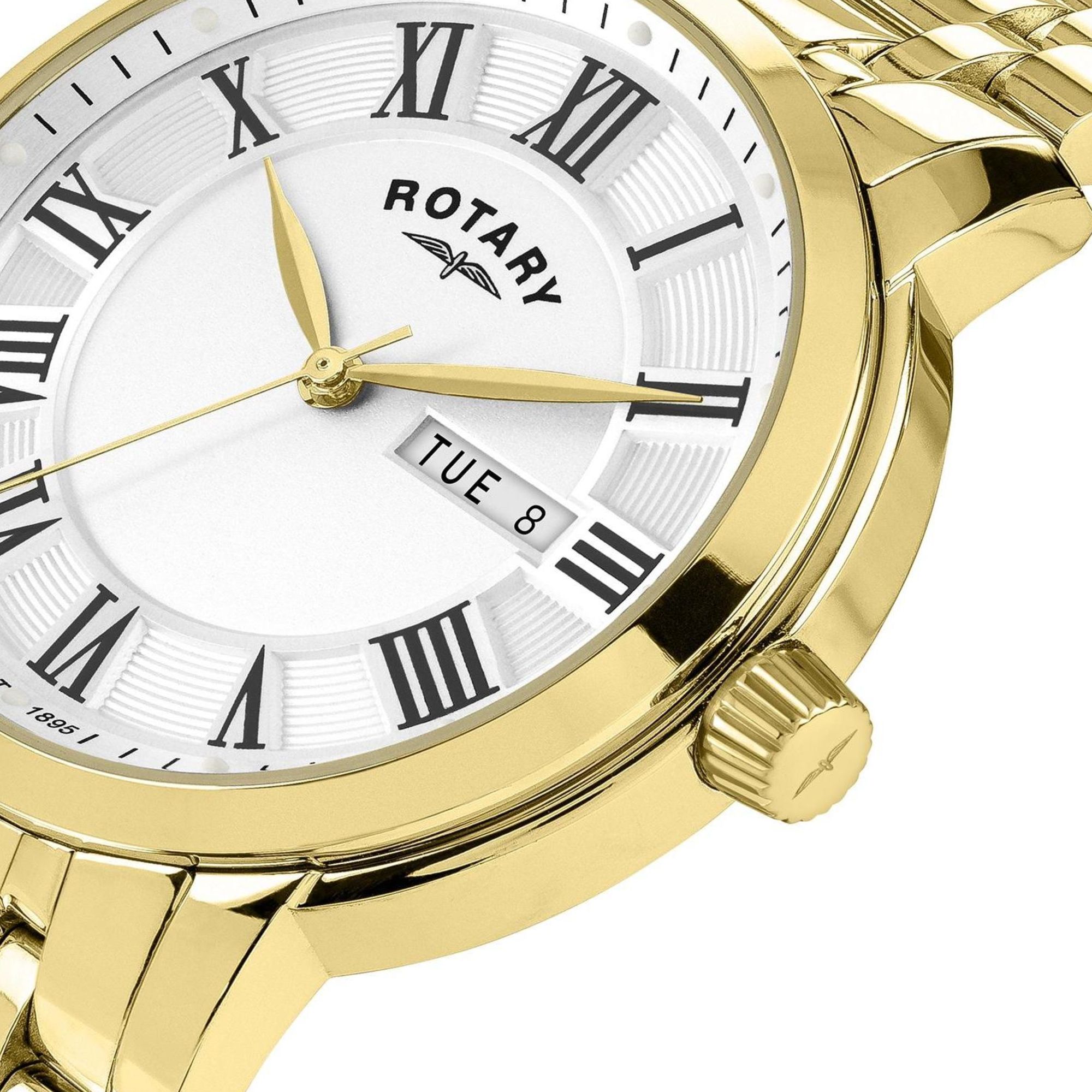 Okno day-date zegarka Rotary RGB10022/70