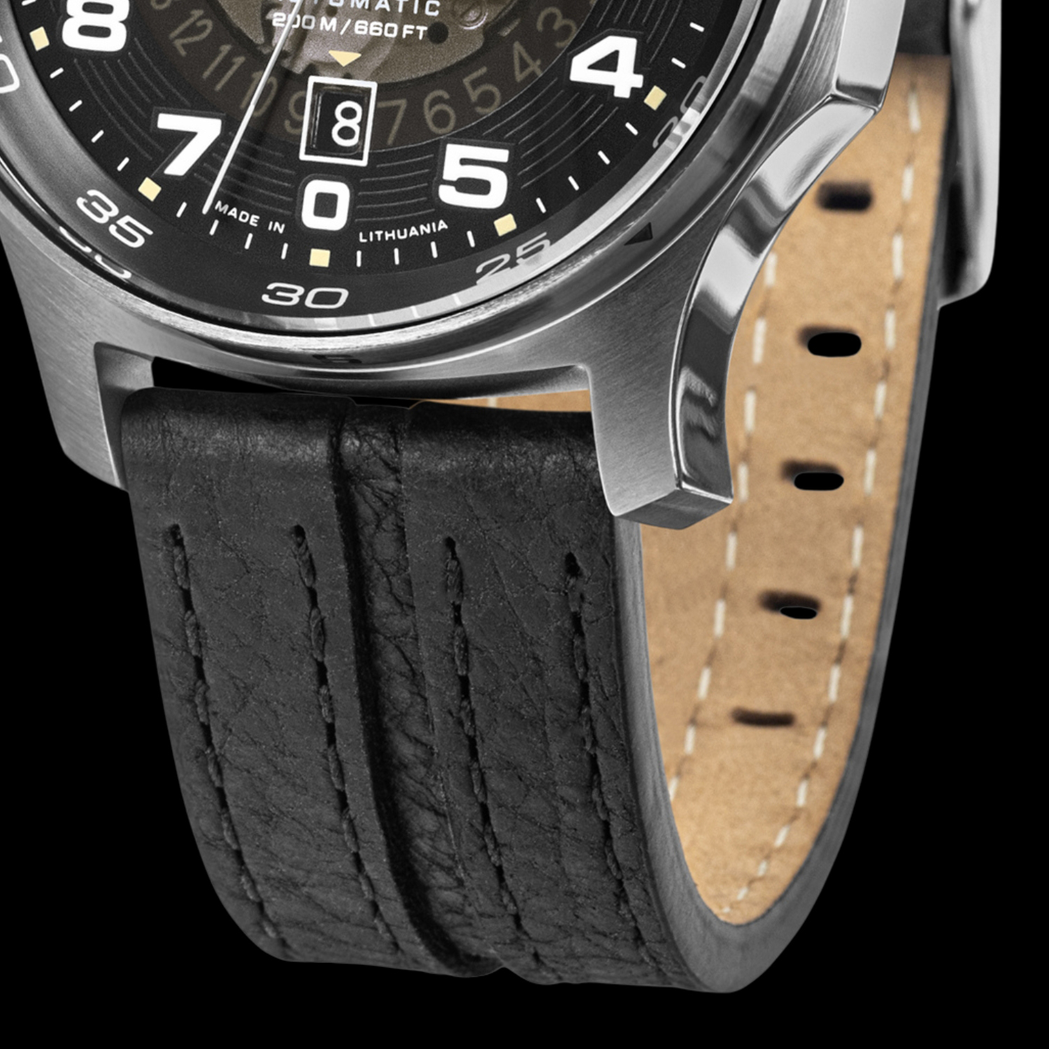 Skórzany pasek zegarka Vostok Europe Expedition South Pole Automatic YN55-592A758 