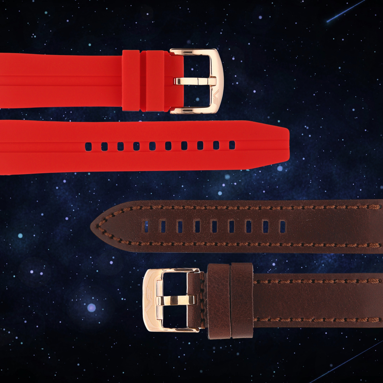 Dwa paski w zestawie z zegarkiem Vostok Europe YN55-325B746SR