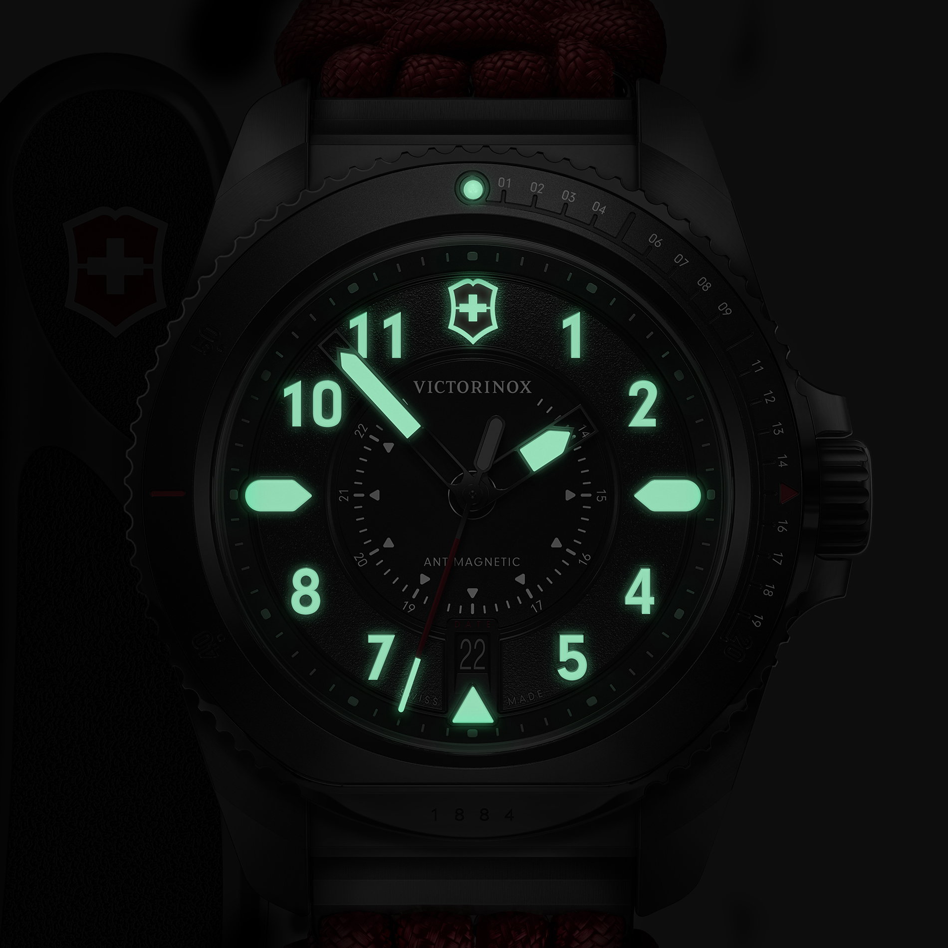 Victorinox 242016.1 Journey 1884  szwajcarskie podświetlenie SuperLumiNova