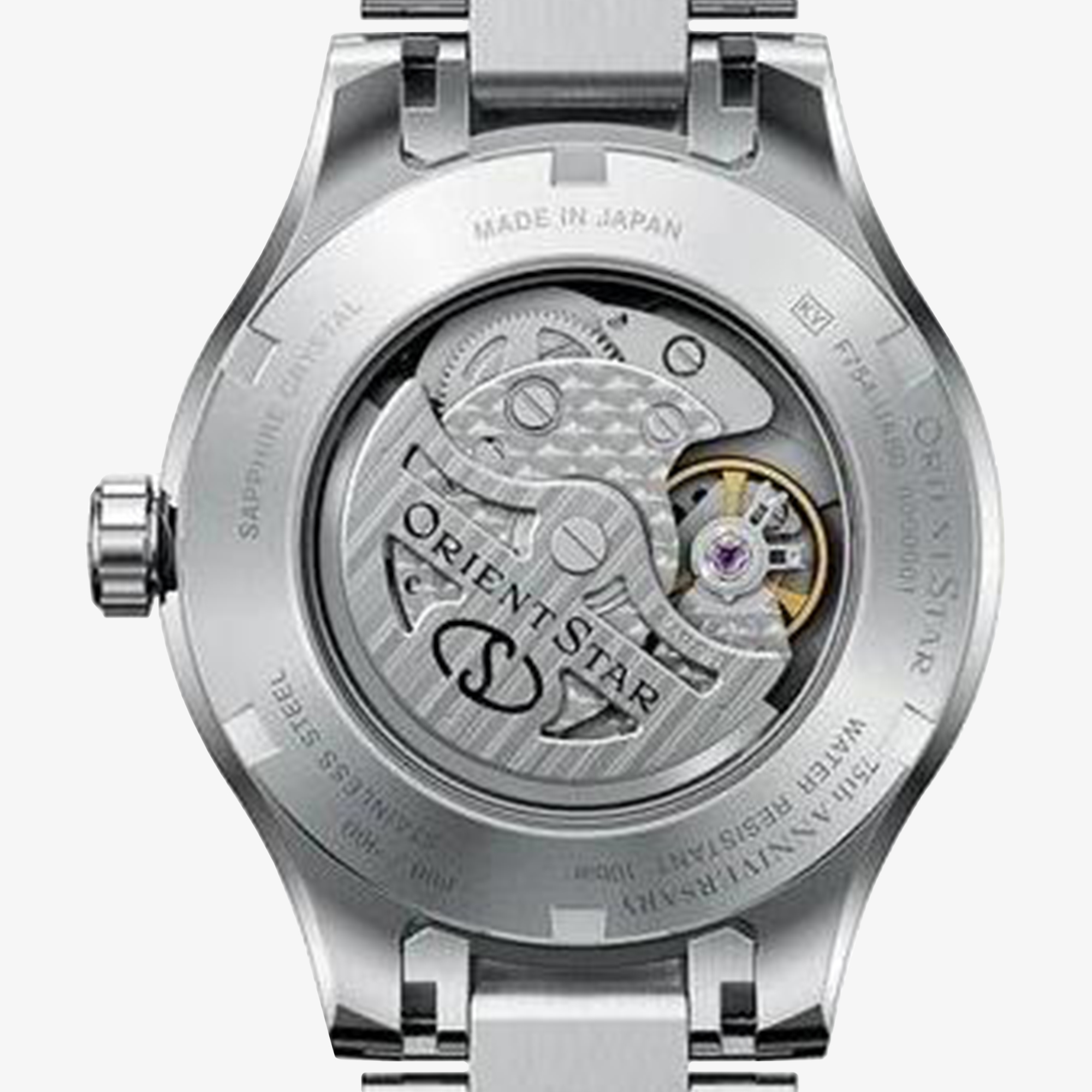 Przeszklony dekiel zegarka Orient Star RE-BQ0003S00B