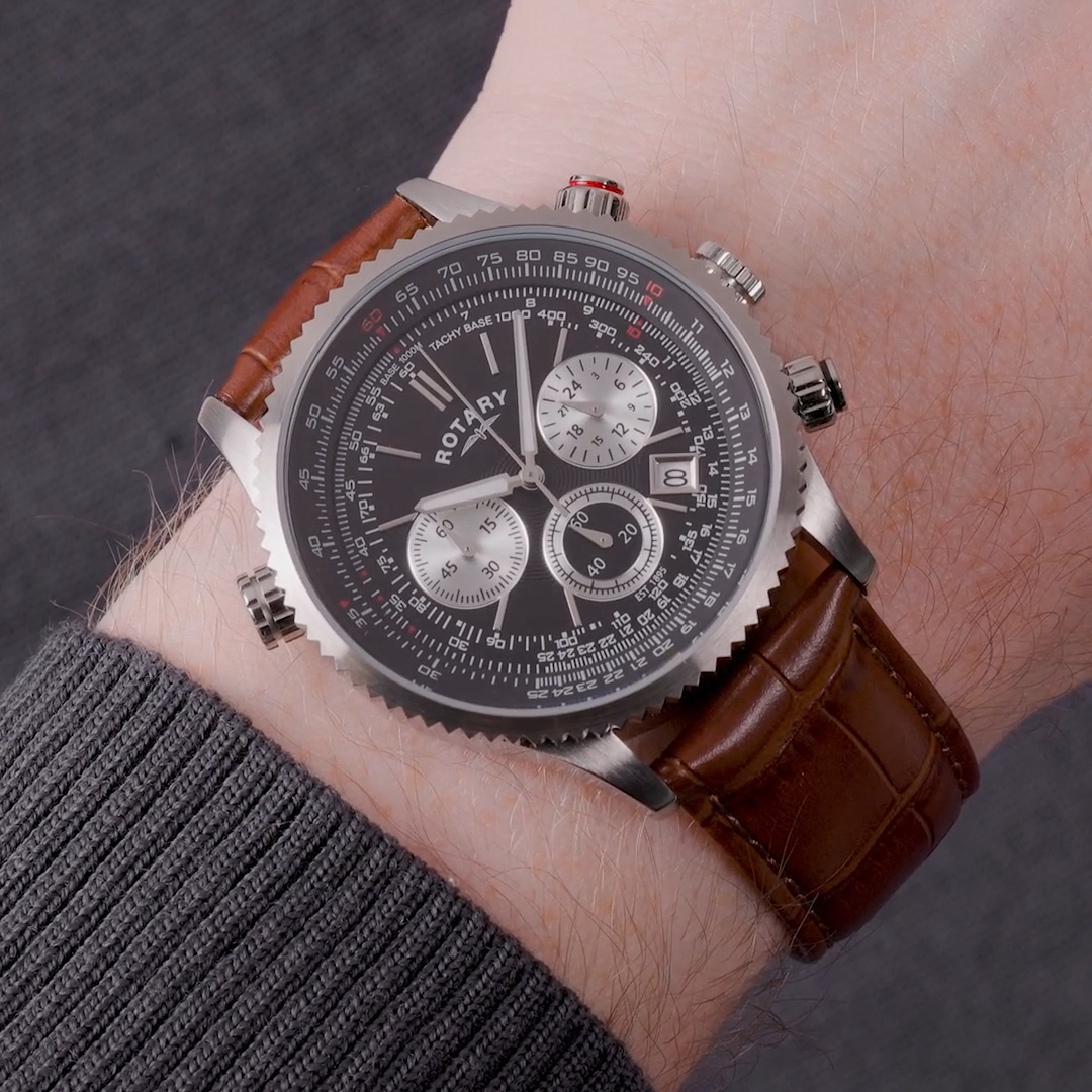 Ryflowany bezel zegarka Rotary RGS00100/04
