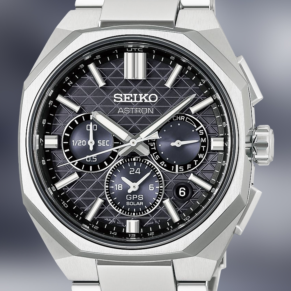 Zegarek Seiko Astron GPS Solar HAB002J1 na bransolecie z tytanu