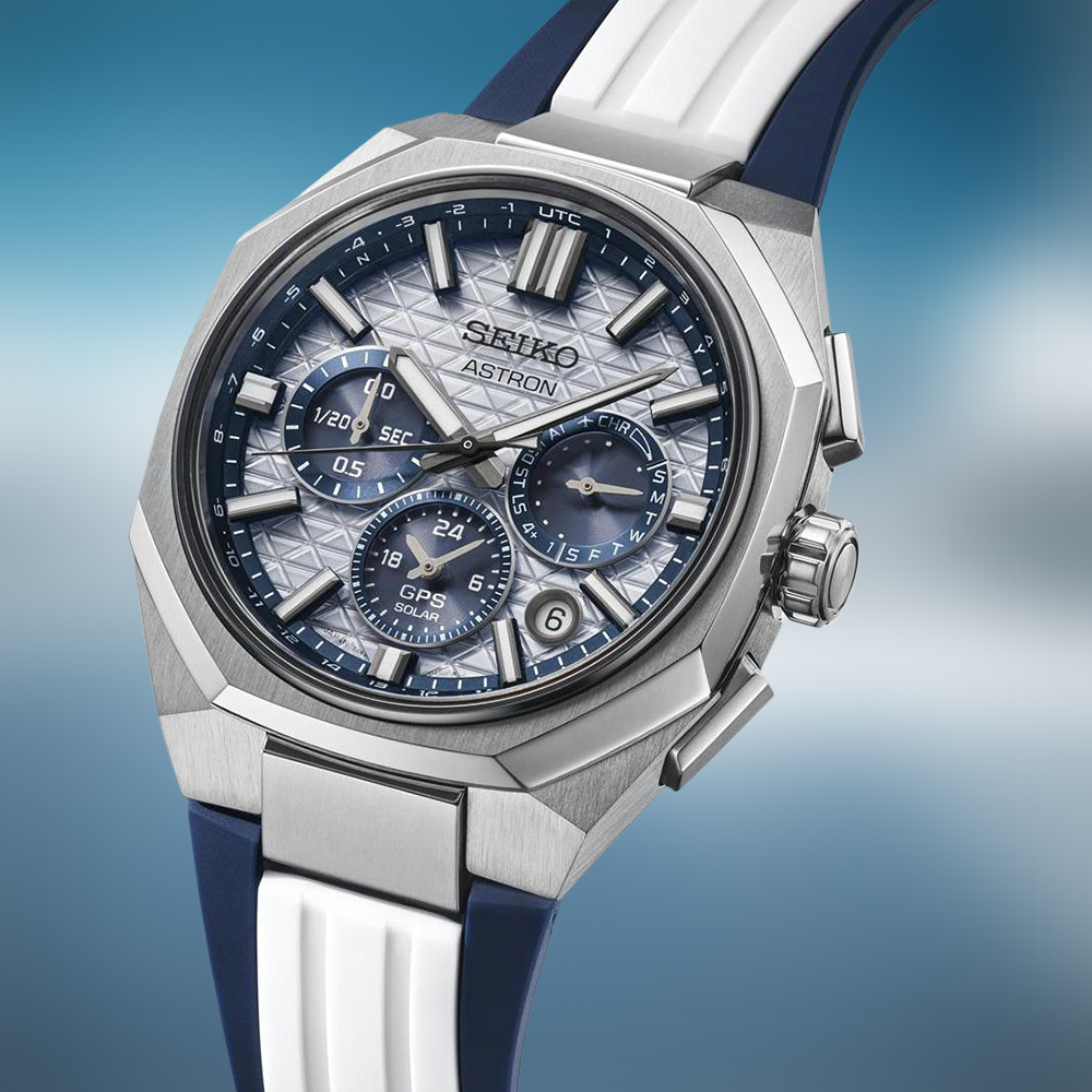 Zegarek Seiko Astron GPS Solar Dual-Time Chronograph z tytanową kopertą