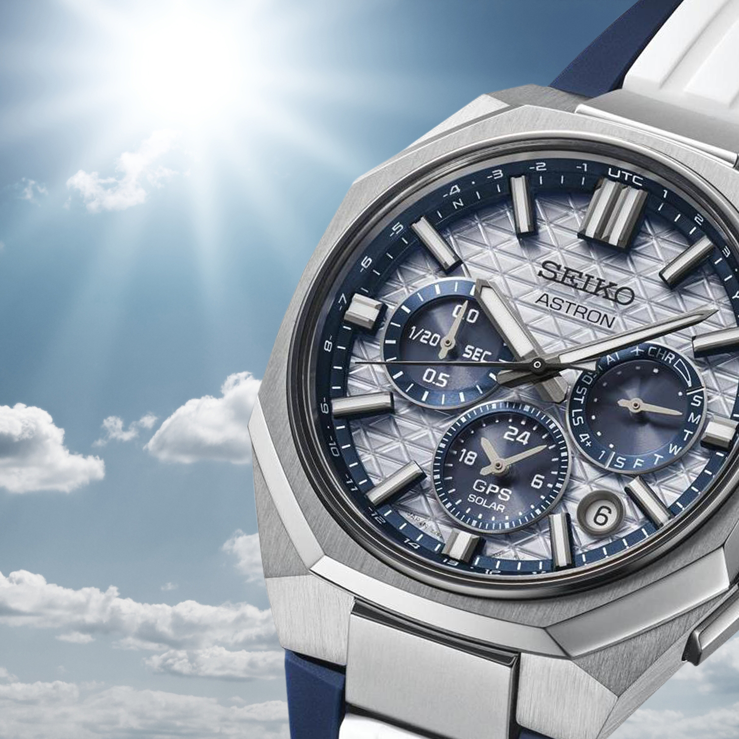 Zegarek Seiko Astron GPS Solar Dual-Time Chronograph z zasilaniem solarnym