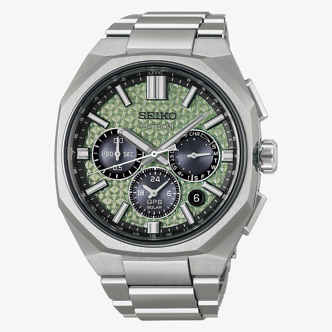Seiko Astron GPS Solar Dual-Time Chronograph HAB005J1 ze zintegrowaną bransoletą