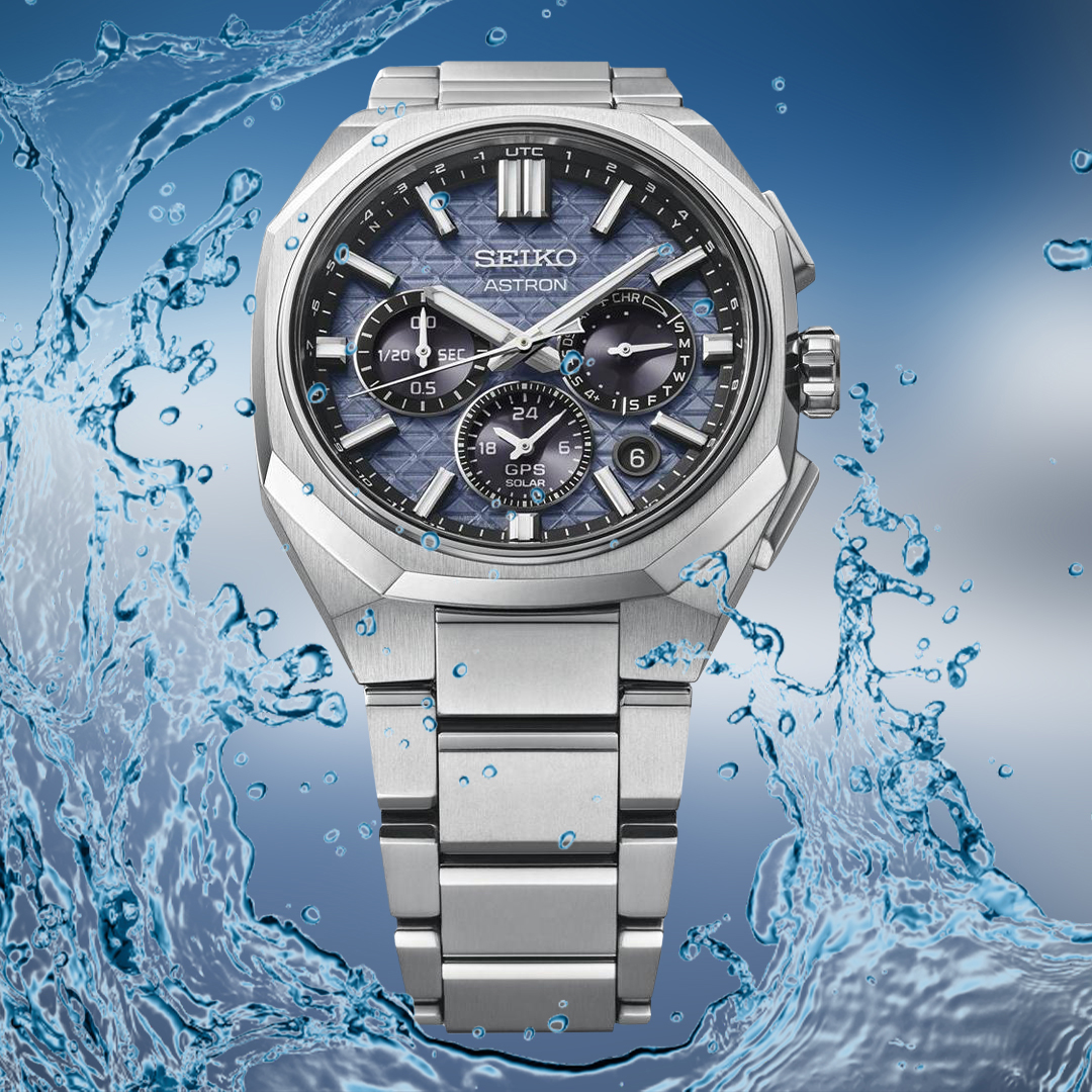 Wodoszczelny zegarek Seiko Astron GPS Solar Dual-Time Chronograph