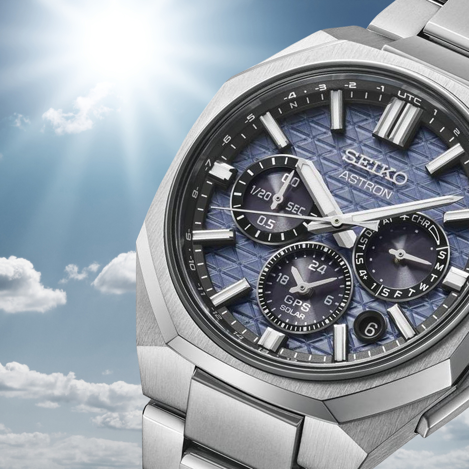 Zegarek Seiko Astron GPS Solar Dual-Time Chronograph z zasilaniem solarnym