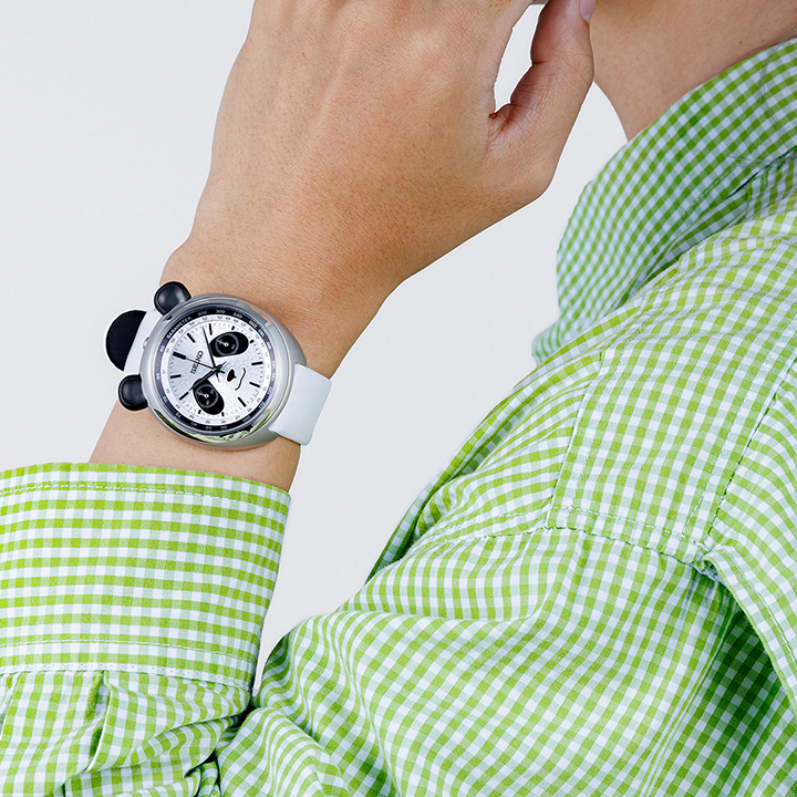 Seiko power design project collection 2 na białym skórzanym pasku