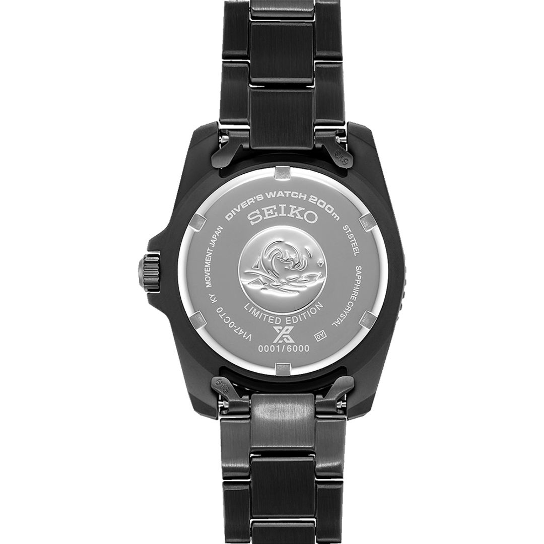 Zegarek Seiko w edycji limitowanej z zakręcanym, stalowym deklem