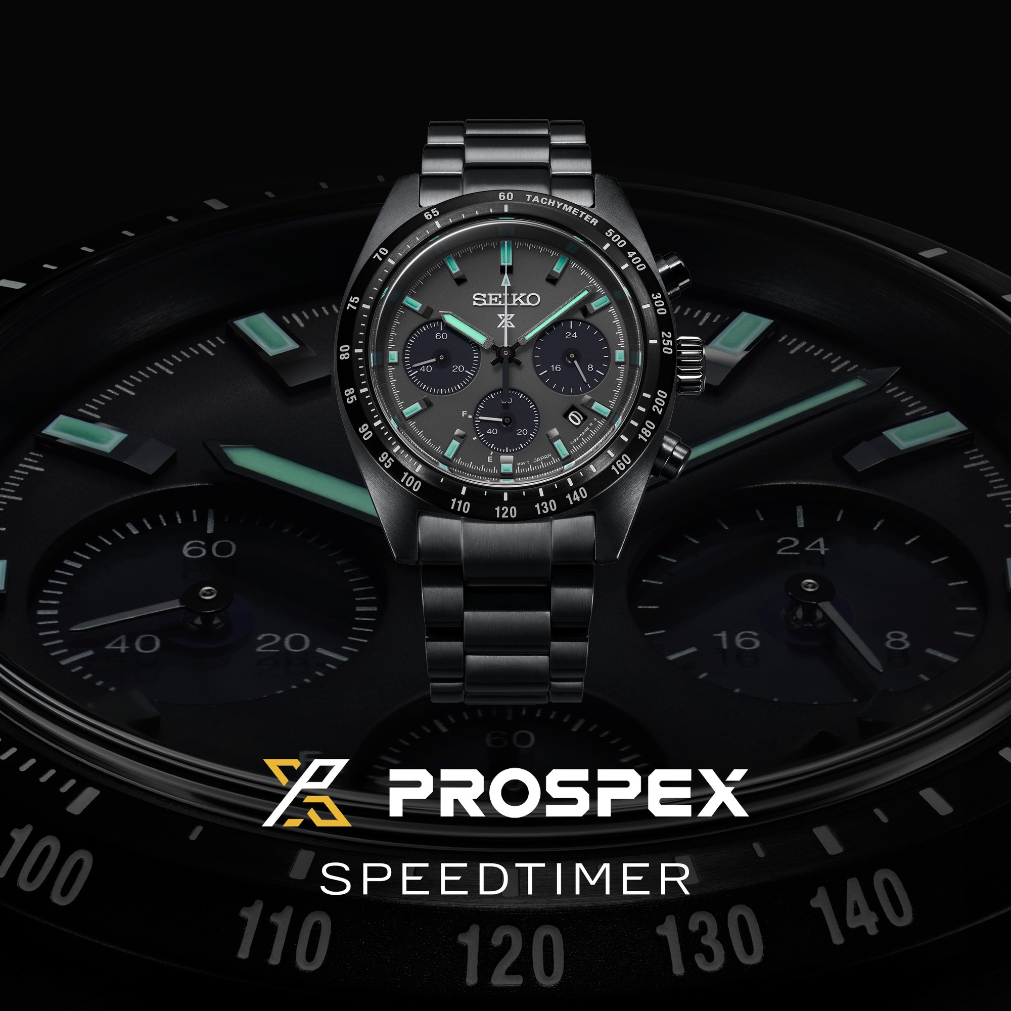 Zegarek męski Seiko Prospex na czarnej bransolecie 