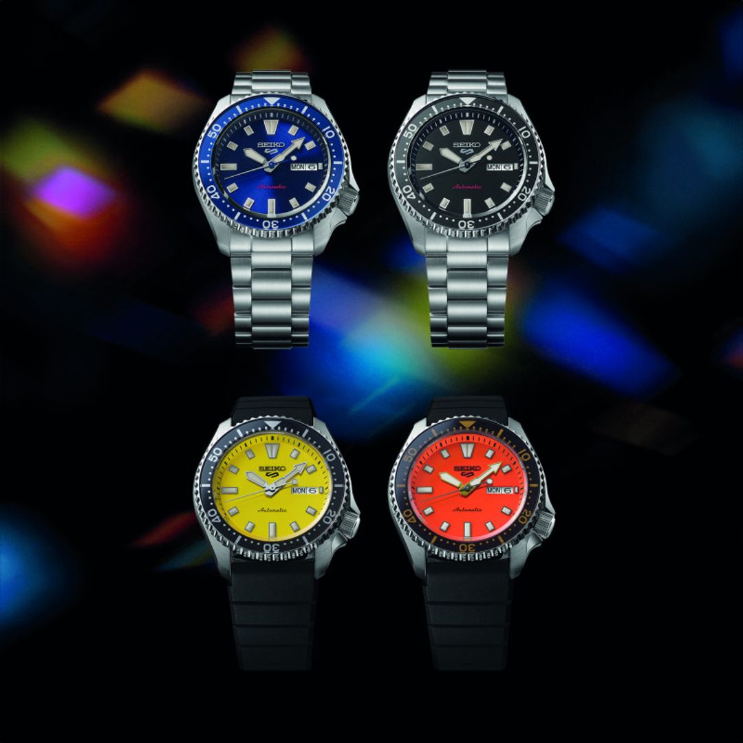 Zegarek Seiko w czterech wariantach kolorystyczny ze stalową kopertą z datownikiem oraz lumibrite