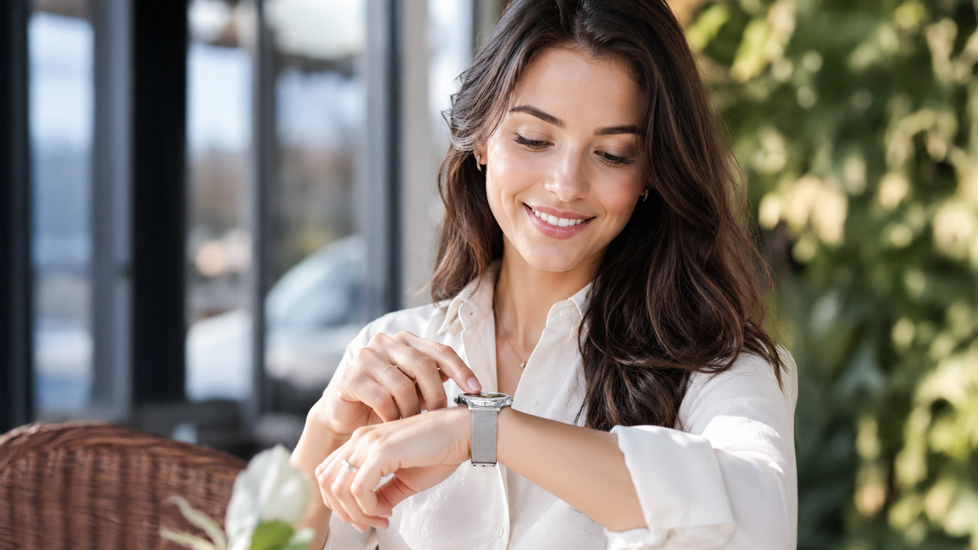 Smartwatch damski Hagen HC66 na ręce 