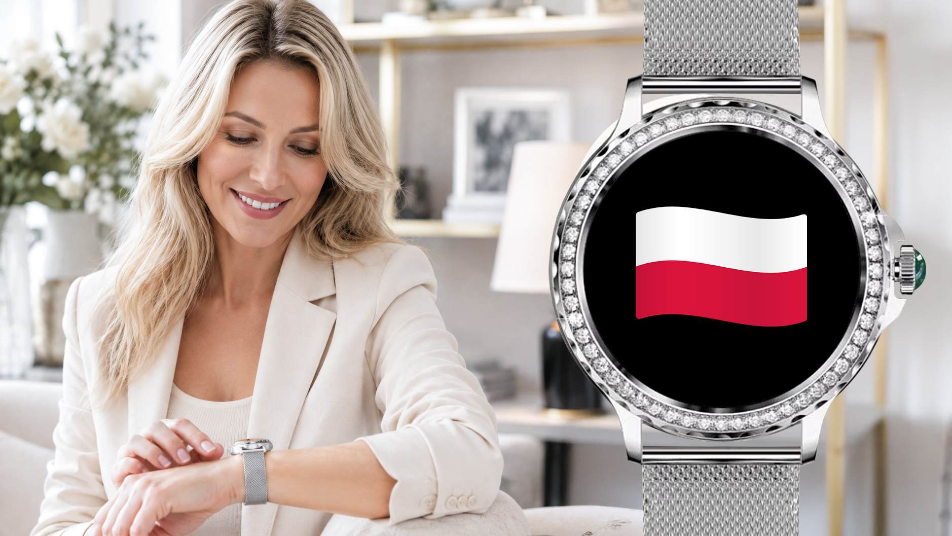 Smartwatch damski Hagen HC66 z menu po polsku