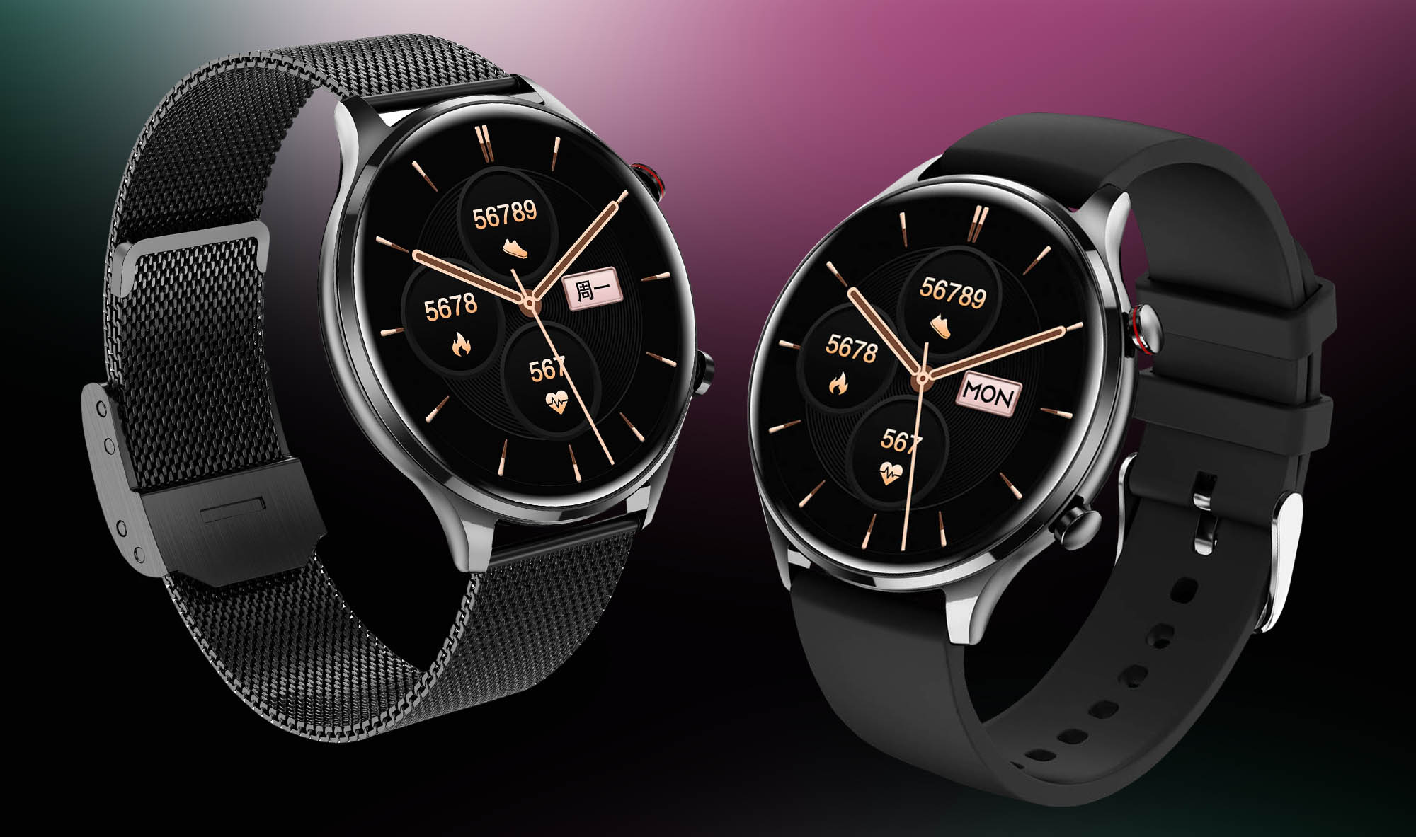 Smartwatch damski Hagen HC78 w zestawie