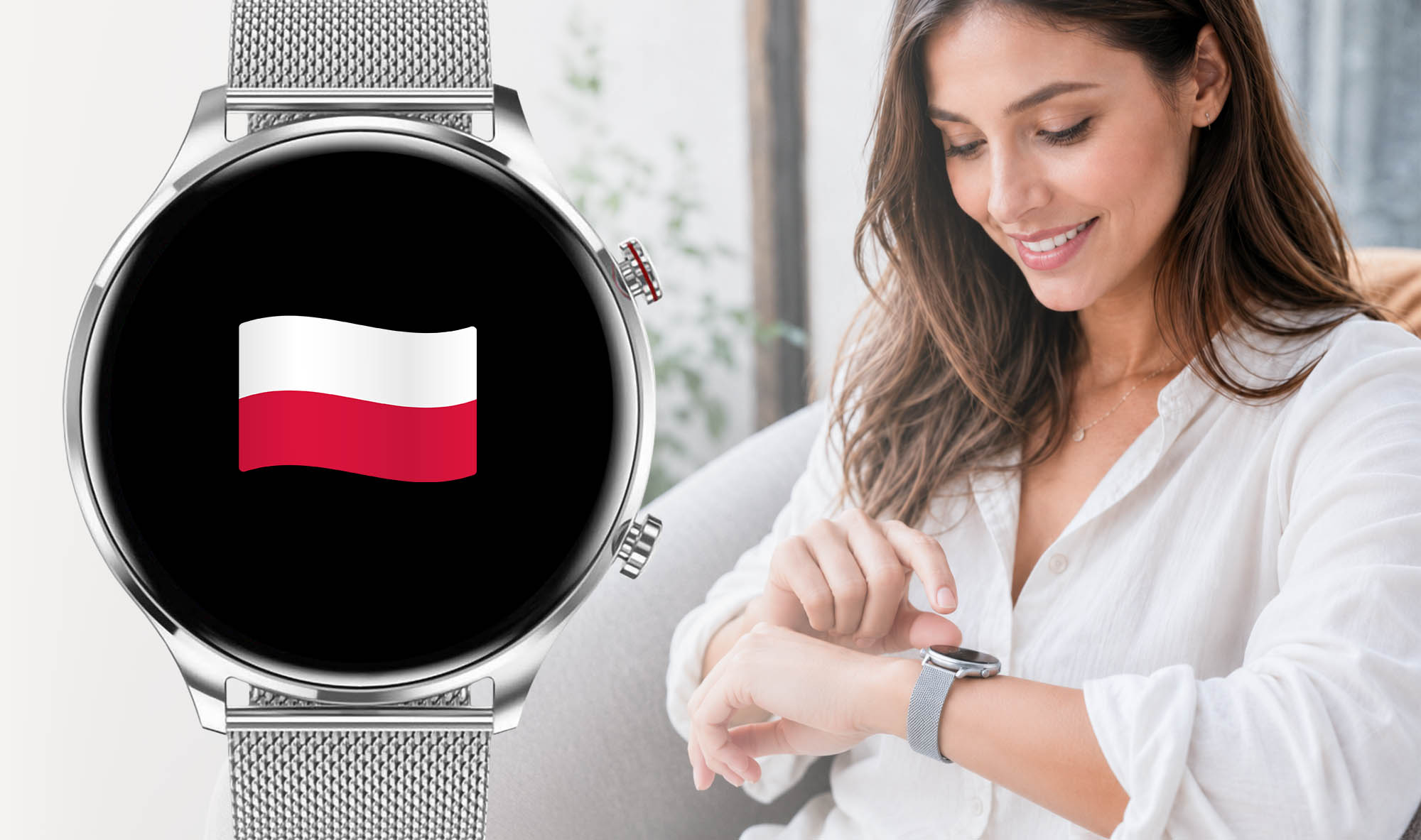 Smartwatch damski Hagen HC78 z menu w języku polskim