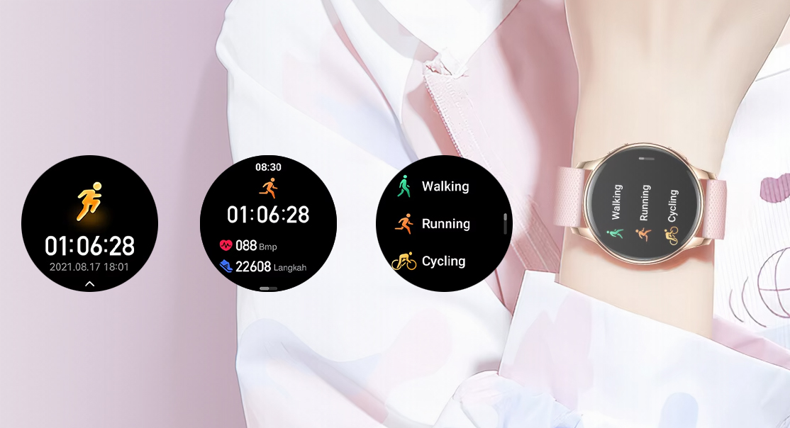 Smartwatch Hagen HB13 z trybami sportowymi