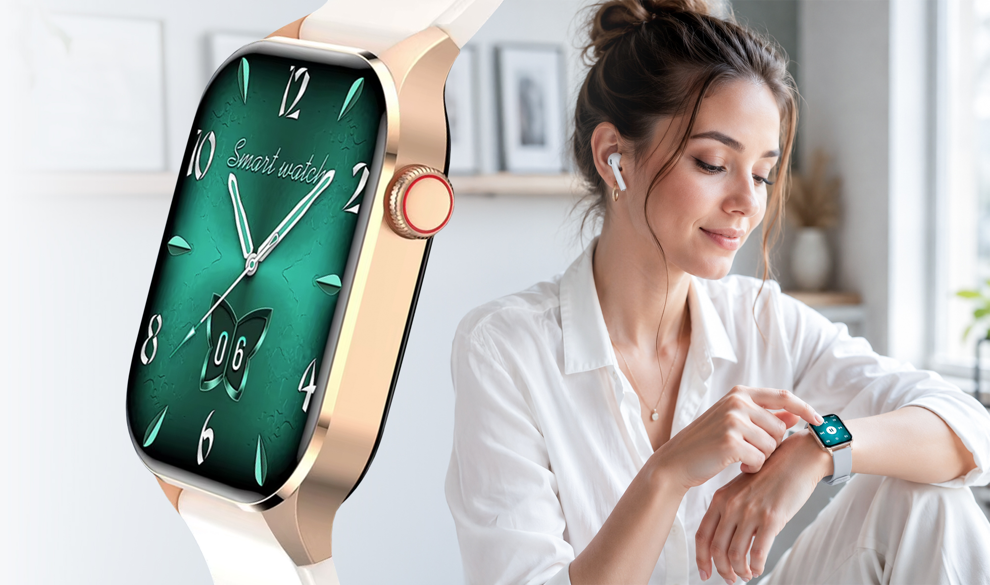 Smartwatch Hagen HB18 ze sterowaniem muzyką