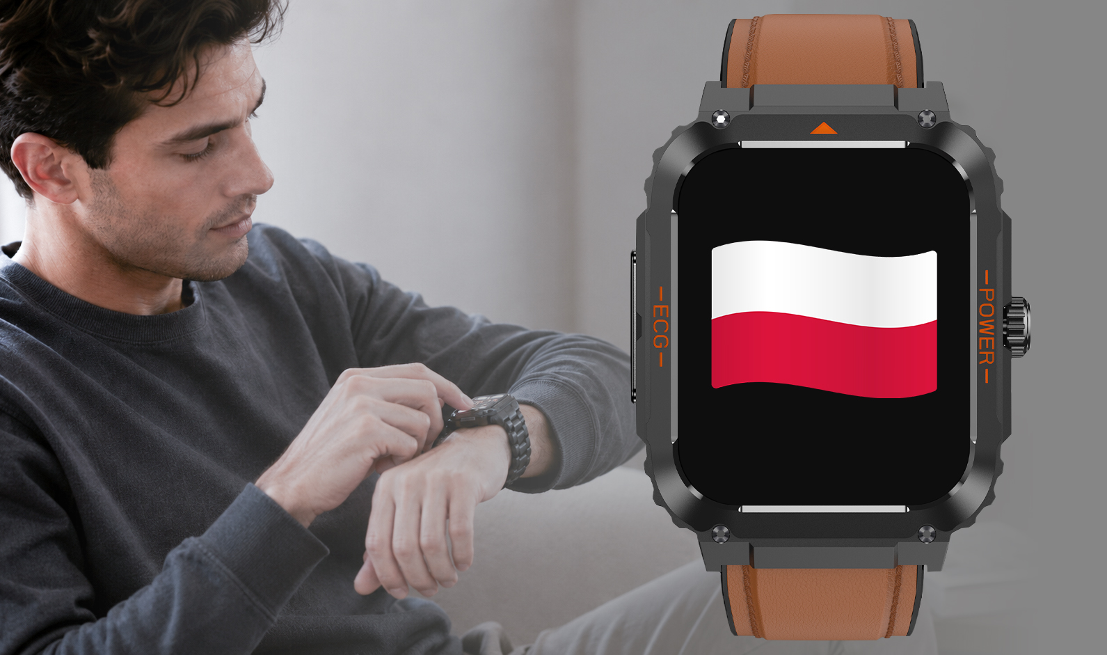 Smartwatch Hagen HB21 z polskim menu