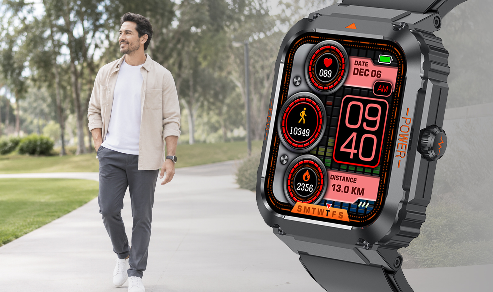 Smartwatch Hagen HB21 z pomiarem aktywności