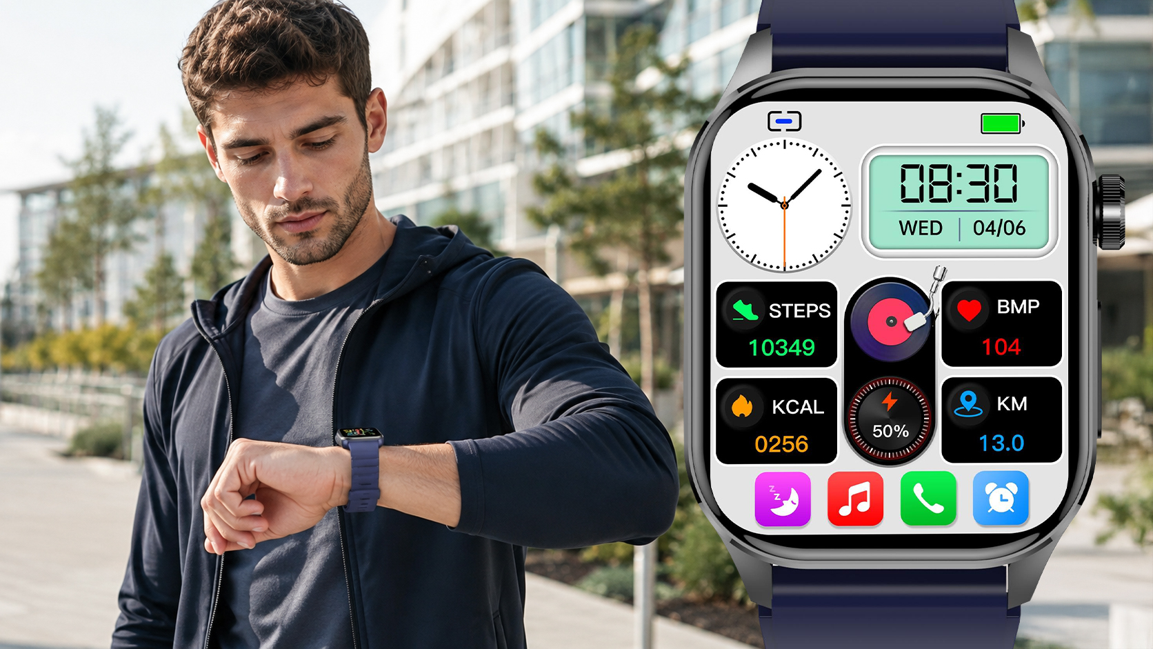 Smartwatch Hagen HB30 z personalizowaniem tarczy