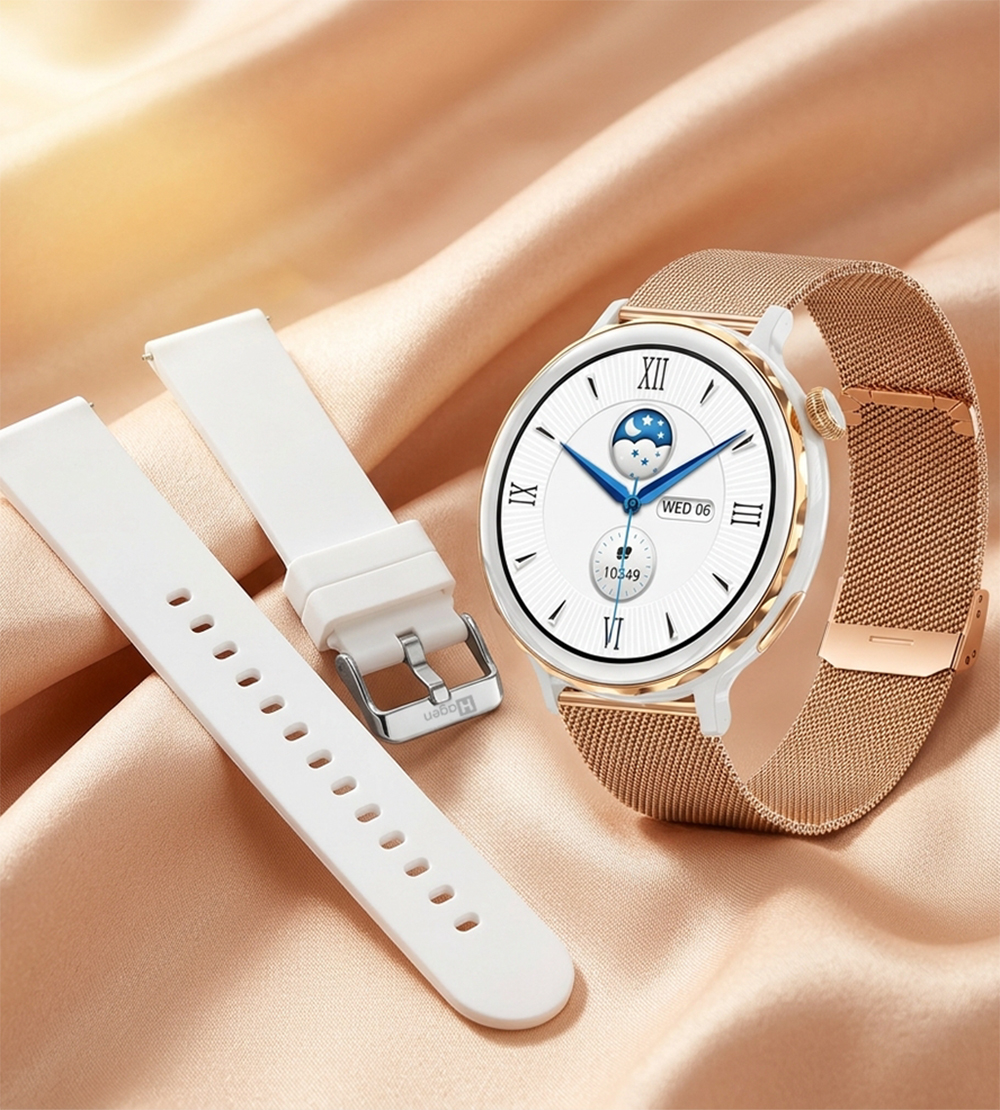 Smartwatch Hagen HB 11 z bransoletą i paskiem w zestawie