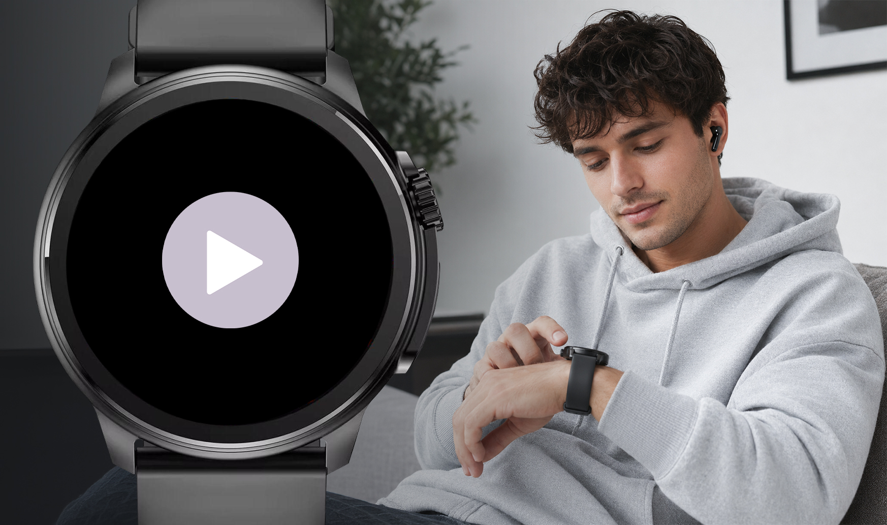 Smartwatch męski Hagen HB29 z odtwarzaniem muzyki