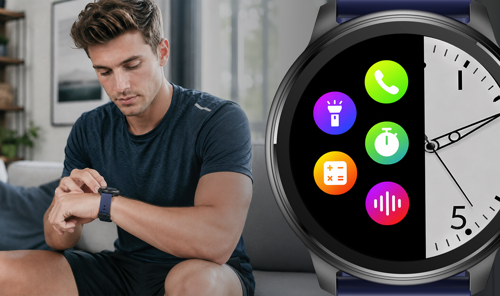 Smartwatch męski Hagen HB29 z przydatnymi funkcjami