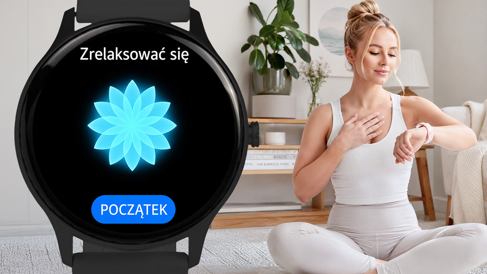 Smartwatch Techmade Dynamic z treningiem oddechowym