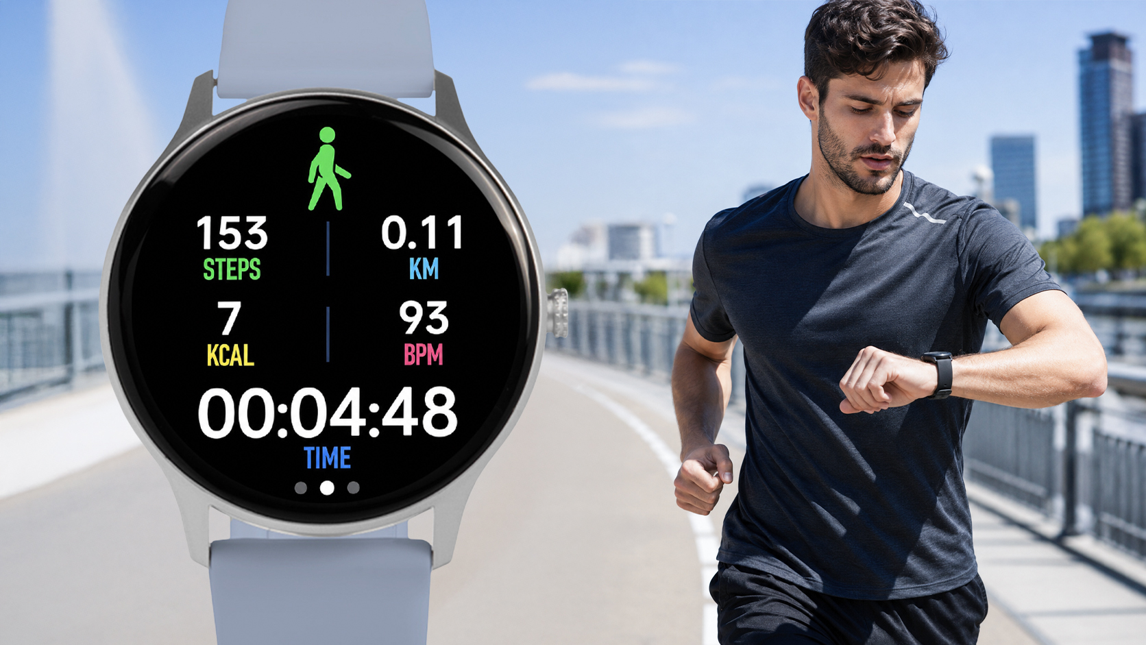 Smartwatch Techmade Dynamic z trybami sportowymi