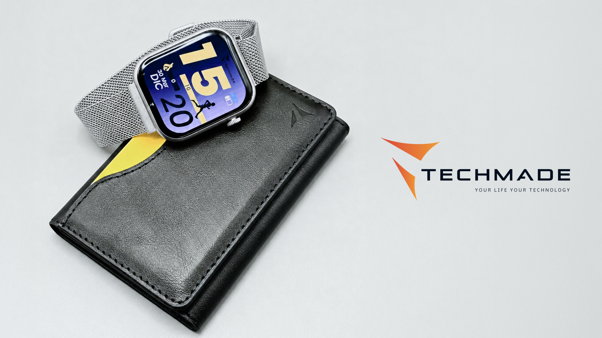 Smartwatch Techmade Glam w zestawie z portfelem