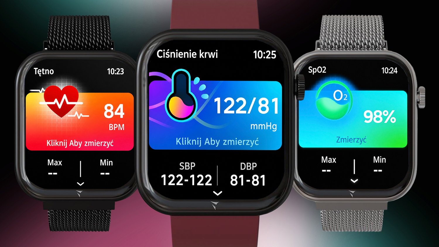 Smartwatch Techmade Glam z monitorami zdrowia