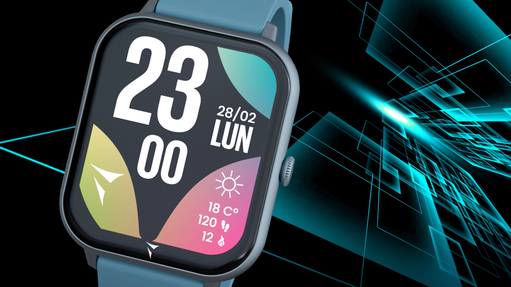 Smartwatch Techmade Glow w prostokątnej kopercie