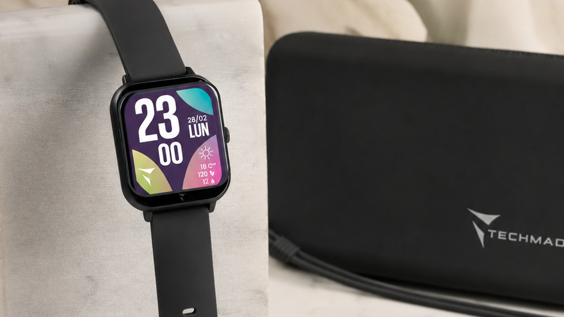 Smartwatch Techmade Glow w zestawie z torbą