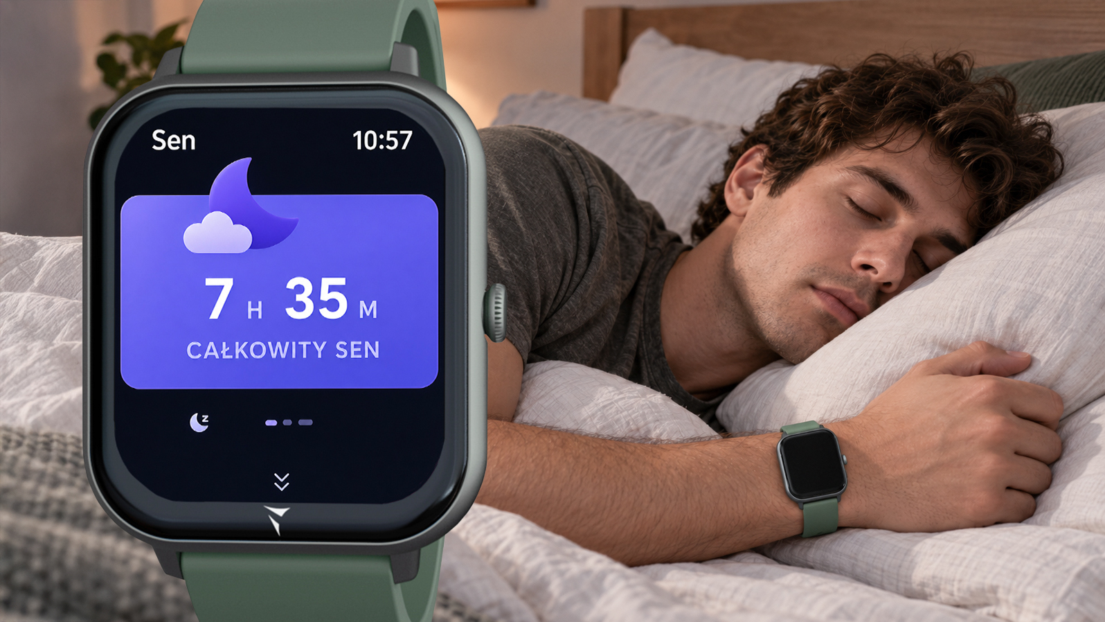 Smartwatch Techmade Glow z monitorem snu