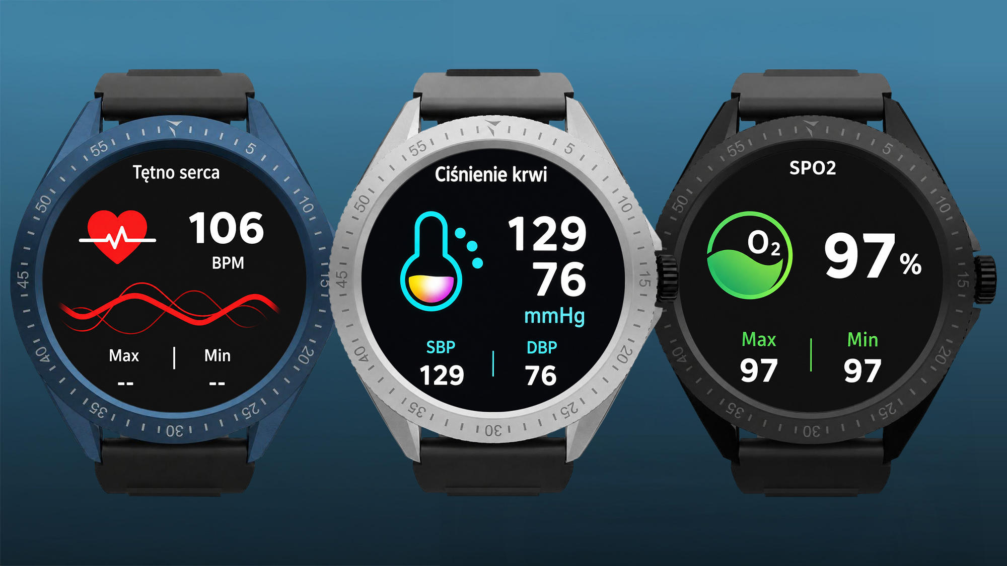 Smartwatch Techmade Rocks 2.0 z monitorami zdrowia
